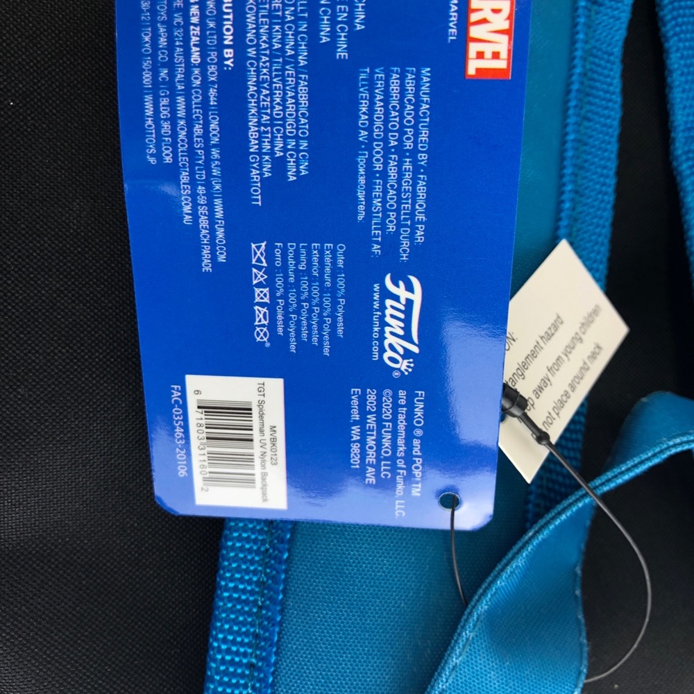 Funko Marvel Spider Man Blacklight Backpack Target - Picture 7 of 13